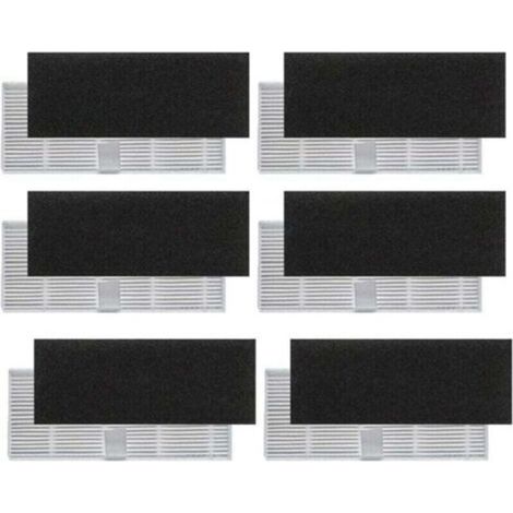 Filtres Hepa de Rechange pour Aspirateur Robot Proscenic 850T Lot de 12 (1/2)
