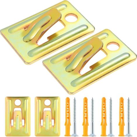 4 Pcs Support Mural pour Chauffe eau Électrique Kit de Fixation Murale pour Mur Creux et Placo Crochet de Fixation robuste avec Surface Antidérapante Support Universel Ballon d'eau chau (1/5)