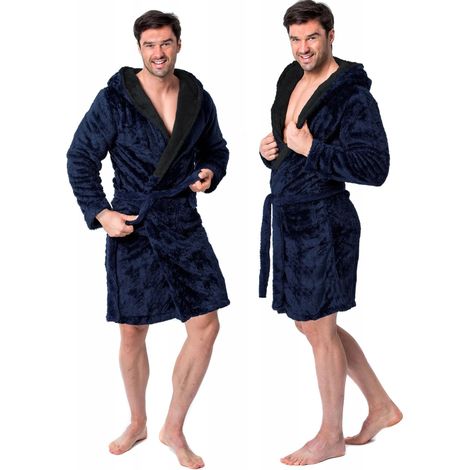 BATHROBE TUTUMI JORDAN MEN DARK BLUE