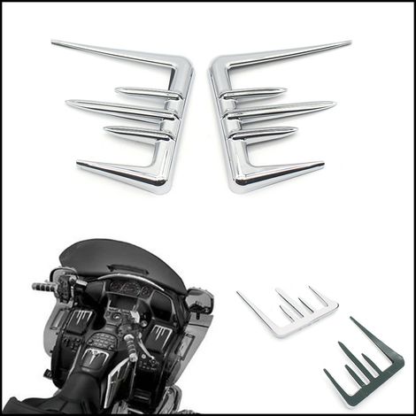 Fits Honda Gold Wing GL1800 with chrome trim on glove box (2001-2010 models).
