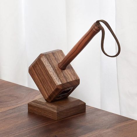 Ouvre-Boite - Bois De Hêtre - Pour Bouteilles En Verre Et Canettes - Design Mallette - Usage Domestique Et Professionnel - 1 Pièce (1/5)