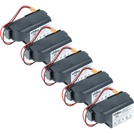 vhbw 5x batería reemplaza Mitsubishi MR-BAT6V1SET, 2CR17335A WK17 para controlador RAID (1650 mAh, 6 V, Li-MnO2)