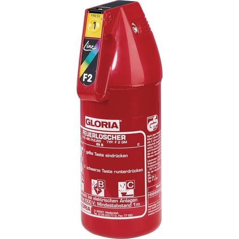 Extincteur gloria f2gm 2 kg usage une main montage véhicule (1/5)