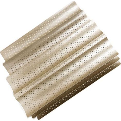 Moule à Pain Perforé Antiadhésif pour Cuisson de Baguette et Toast - Ustensile de Cuisson pour Four (1/5)