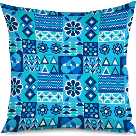 Housse de coussin imprimé mudéjar, style ethnique (1/5)