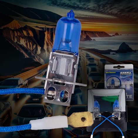 Coppia 2 Lampade H3 24V 70W PK22s Xenon Bianco Per Camion Fendinebbia Effetto Xenon (1/3)