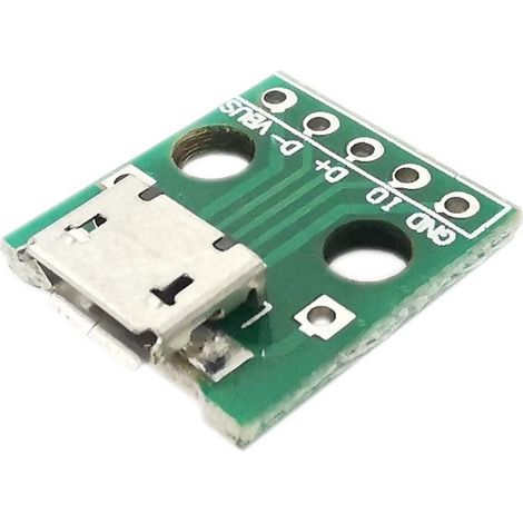 CONECTOR MICRO USB PARA PLACA DE PROTOTIPO