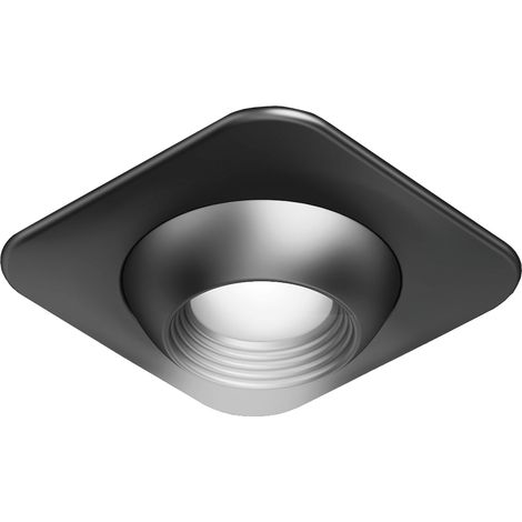 Ital Pek LED Einbauleuchte 48x25mm Focus1 Square - Led Spots speziell für Regale und Vitrine, schwarz (1/5)