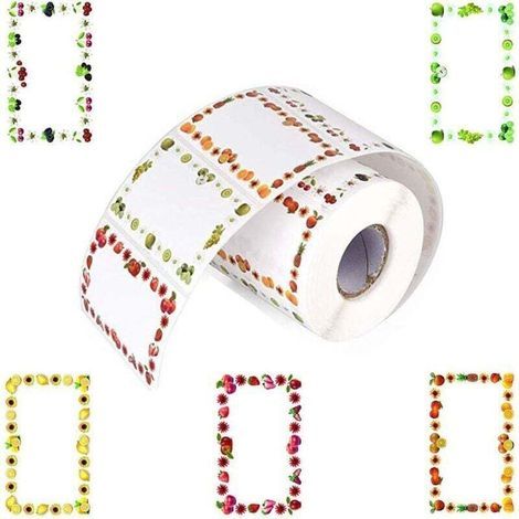 250 Pieces Fruit Label Stickers - Jam Self-Adhesive Stickers - Freezer Labels - Jam Gifts Ideal for Jam Jars (1/4)
