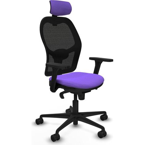 Piqueras y Crespo Silla ergonómica lila para oficina (1/3)