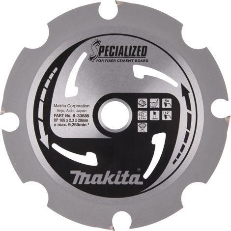Makita SPECIALIZED Sägeblatt 165x20x4Z