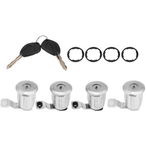 Serrure Berlingo 2002, Ensemble De Barillet De Serrure De Porte De Voiture Avec Clés Adaptées Pour Partner Berlingo Xsara Remplacer Oem 252522 9170.g3 9170.cw(4 Barrels)(4 Barrels) (1/5)