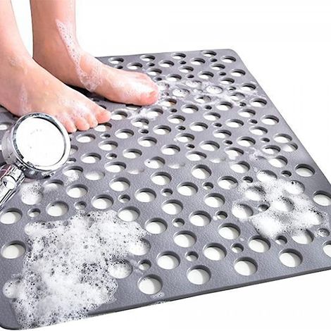 Tapis antidérapant, tapis de douche carré, 53 x 53 cm