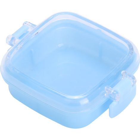 Lot de 12 boîtes de rangement pour bonbons, biscuits et autres en plastique alimentaire avec couvercle, bleu (1/5)