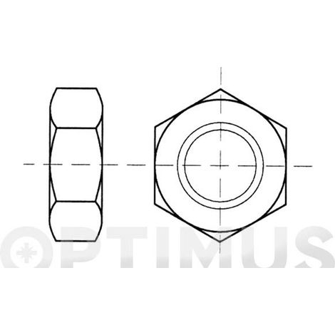 TUERCA DIN 934 6.8 ZINCADA M-20 - 15420