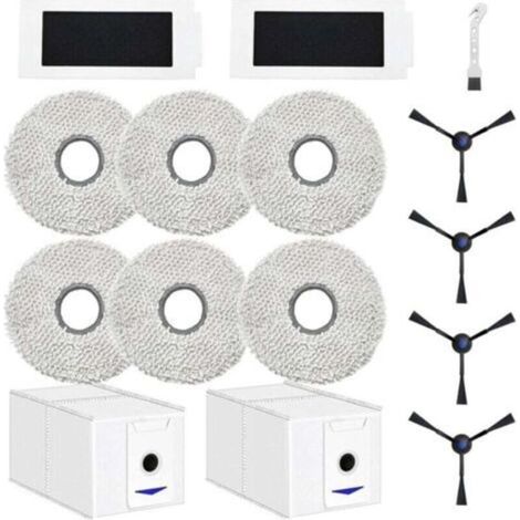 Accesorios y repuestos para la aspiradora robot ECOVACS DEEBOT T30 Pro Omni / T30 Omni: 6 paños + 2 bolsas para el polvo + 4 cepillos laterales + 2 filtros. (1/5)
