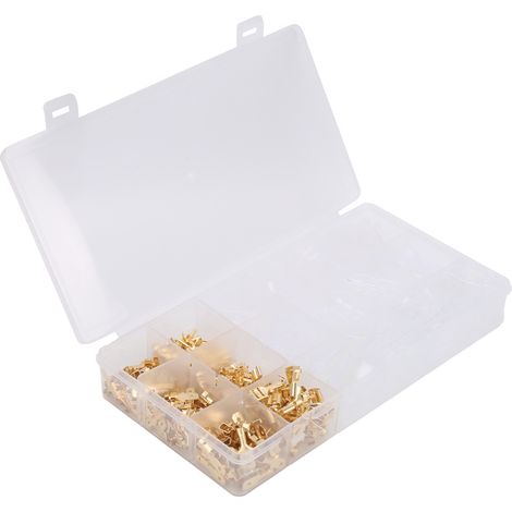 Connecteur électrique 600 pièces mâle femelle, cosse à sertir 2.8/4.8/6.3mm, kit industriel de bornes, accessoire de câblage pour connexions sûres. (1/5)