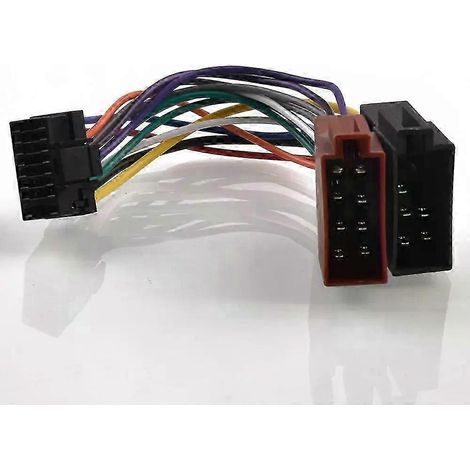 Faisceau de câblage autoradio 16 broches avec connecteur ISO compatible Alpine et JVC - JXLGV (1/5)