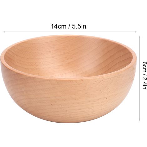 Runde Schüssel für Reis, Suppe, Salat, Küchenutensil, Lebensmittelbehälter, Tischaccessoire, große Größe 14 x 6 cm (1/5)
