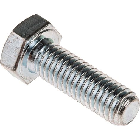 Vis à tête hexagonale, Acier Galvanisé et passivé, M8 x 25mm ( Prix pour Sachet de 50 )