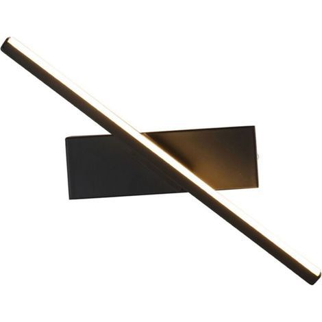 Applique murale rotative pour chambre à coucher, coque en fer, surface de cuisson à haute température, anti-corrosion, pour la maison, lumière chaude, noir (1/5)