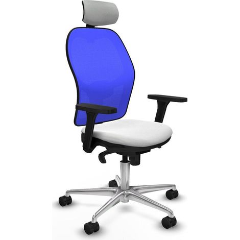 Piqueras y Crespo 3D086N2 Silla de oficina blanca ajustable (1/3)
