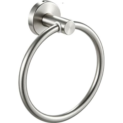 Anneau Porte-Serviette Rond in Nickel für Salle de Bain in Acier Inoxydable (1/5)