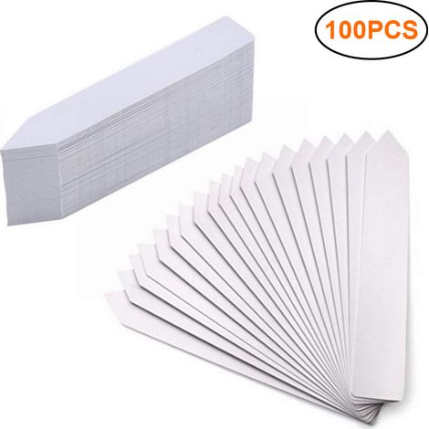 Lot de 100 étiquettes plastiques réutilisables pour plantes, piquets de jardin marqueurs.