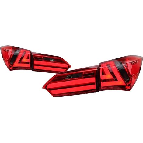 Luci posteriori, tecnologia LED, indicatori di direzione dinamici, compatibili con Toyota Corolla 2014-2017, rosse, 2PS-a (1/2)