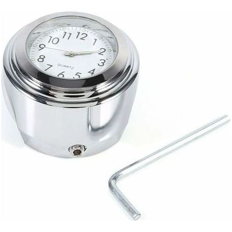 DBBEGK Monture de Guidon de Moto avec Chronomètre Horloge de Guidon de Moto Etanche (1/5)