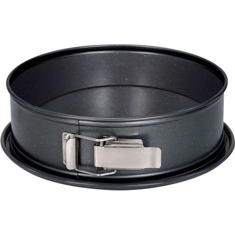 PATISSE - MOULE A MANQUE ACIER EMAILLE 24CM CHARNIERE