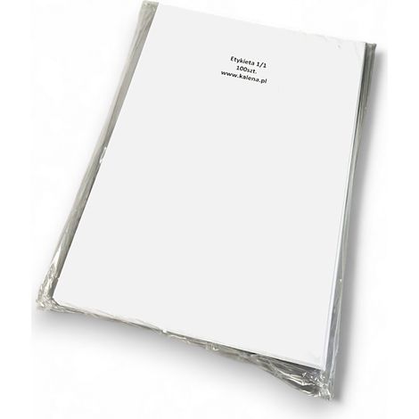 ETICHETTA SENZA STAMPA A4 210/297 1/1 - confezione da 100 pz. (1/4)