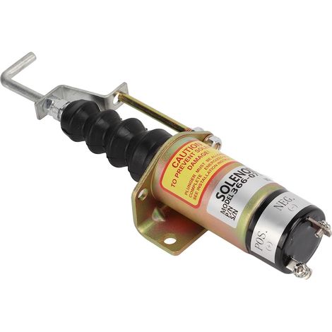 Électrovanne d'arrêt de carburant Bizaical 12 V, en acier inoxydable, pour moteur Lister Petter LPW LPWS LPWT (1/5)