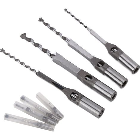 Lot carré en acier à roulement, robuste, efficace, portable et durable pour mortaise – jeu de ciseaux (1/5)