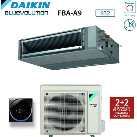 daikin bluevolution klimaanlage ducted air conditioner medium head 21000 btu fba60a single phase r-32 wi-fi optional - italian warranty wired control madoka black brc1h52k
