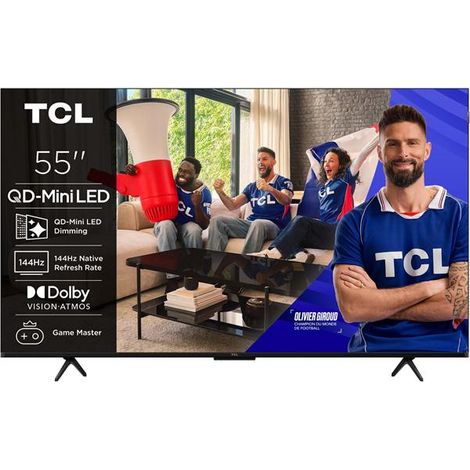TCL 55P8L - TV QD-MiniLED 55" (139 cm) - 4K UHD 3840x2160 - 144 Hz - Dolby Vision - Google TV - 4xHDMI - WiFi