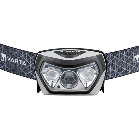 Varta – Lampe frontale rechargeable 400 lumens – Tête pivotante – Sangle réglable – Technologie de chargement sans fil