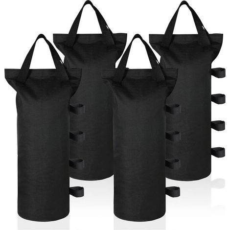 Lot de 4 Sacs de Sable pour Tonnelle, Sac de Lestage, Poids de Jambes pour Tente Pop-Up, Poids de Tonnelle, Oxford 800D Tente Poids, Poids Tonnelle Industrielle, pour Pavillon Jardin Plage Tente (1/5)