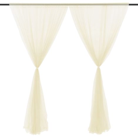 Décoration de fenêtre de fête de mariage, rideaux en maille semi-transparents pour chambre à coucher