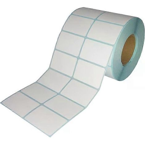 Étiquettes thermiques à code-barres - Imperméables, double rangée, 50 x 30 mm (3000 pièces) - (1/2)