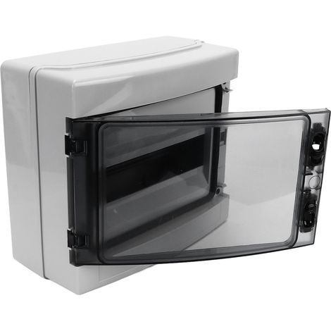 Boîtier de protection de distribution électrique IP65 étanche avec couvercle transparent, boîte de jonction pour disjoncteurs (1/5)