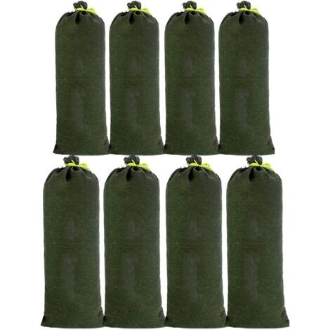 8-teiliges Set Sandsäcke aus Segeltuch zur Hochwasserabdichtung, verbessertes Design, farbecht, für die Entwässerung von Garagen, Geschäften, Schulen, Bahnhöfen, Gebäuden, Fabriken und Lagerhallen, 30
