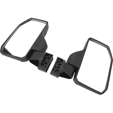 2-teilige Seitenspiegel, Weitwinkel, klare, verstellbare schwarze Spiegel für ATV, UTV, Motorrad (1/5)