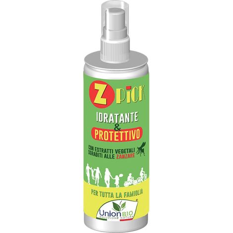 Z PICK Lozione idratante e protettiva con estratti vegetali sgraditi alle zanzare per adulti e bambini 125 ml
