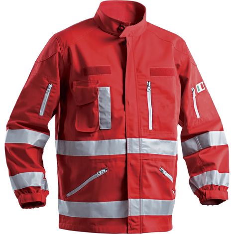 Giacca da Lavoro P&P Loyal per Soccorso 118 Rosso XS