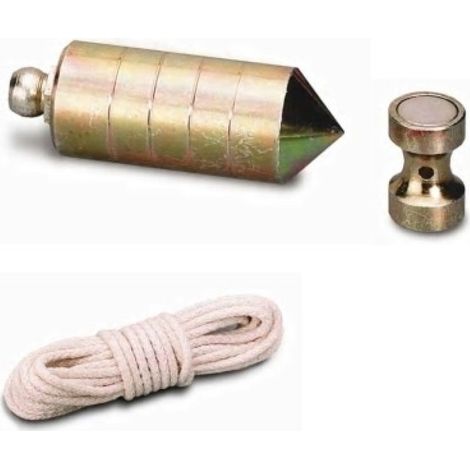 Plomada Albañil 0700Gr Nuez Magnetica Hierro Laton Nusac