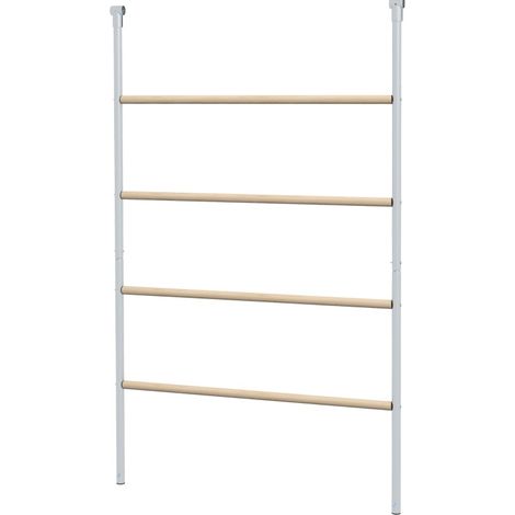 Hühner-Sitzstange mit 4 Sprossen, Stahl und Holz, wetterfest (1/4)