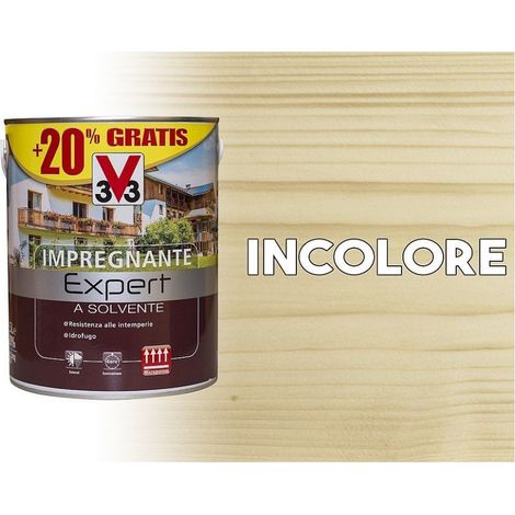 Agent d'imprégnation protecteur à base de solvant pour bois Expert incolore 3 litres