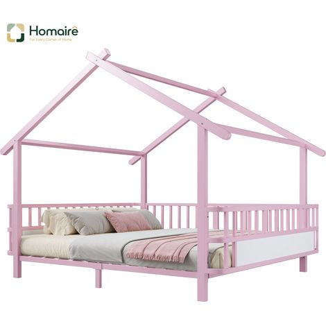 Bettgestell aus Metall rosa 215 x 146 x 168.5 cm HOMAIRE (1/5)
