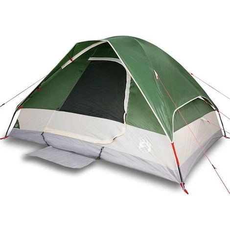 tente de camping double dôme verte imperméable